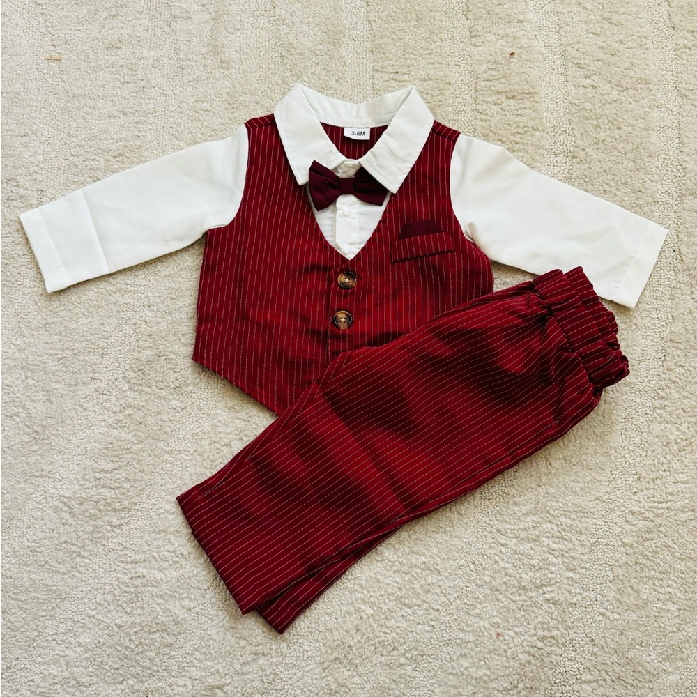 Baby Boy Red Suit